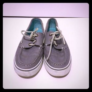 Woman’s Gray Sperry Shoes size 8